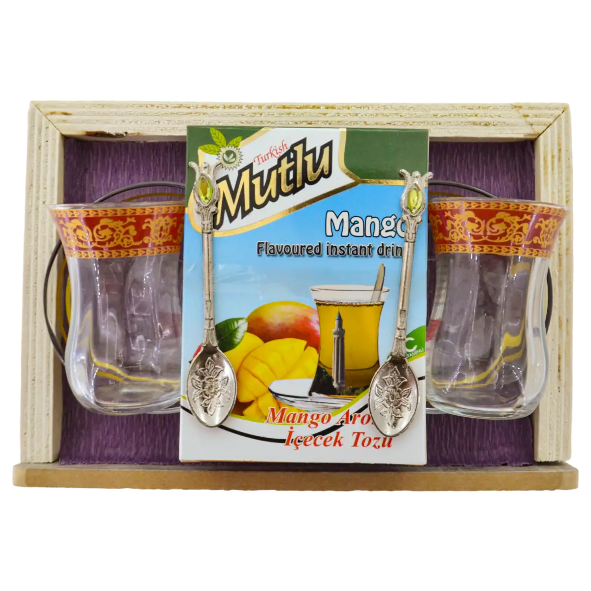 100 GR ÇAY SETİ MANGO TEPSİLİ