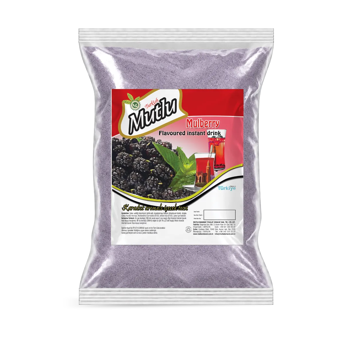 Karadut Aromalı İçecek Tozu