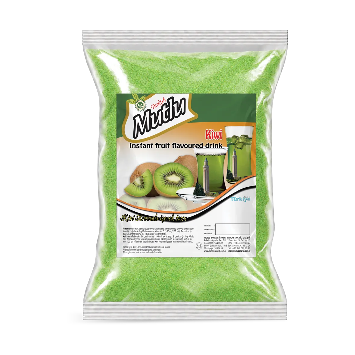 Kivi Aromalı İçecek Tozu