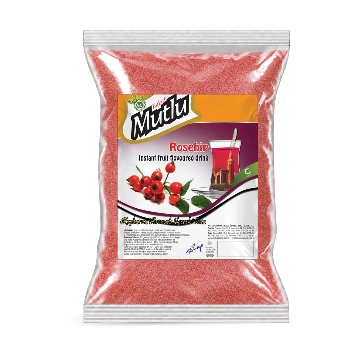 Kuşburnu Aromali İçecek Tozu