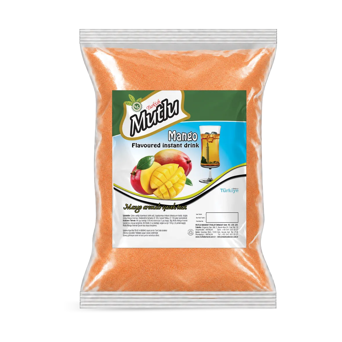 Mango Aromalı İçecek Tozu