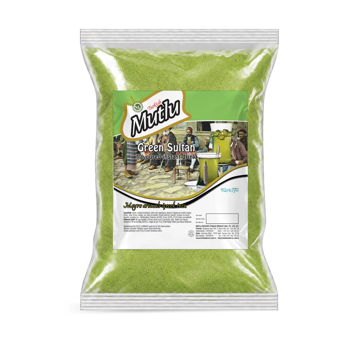Yeşil Sultan Aromalı İçecek Tozu